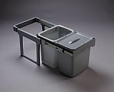 Sistemi di pattumiere per la cucina.