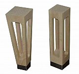 Produzione e realizzazione di piedi in legno in svariate forme, dimensioni e finiture, per divani, poltrone e mobili.